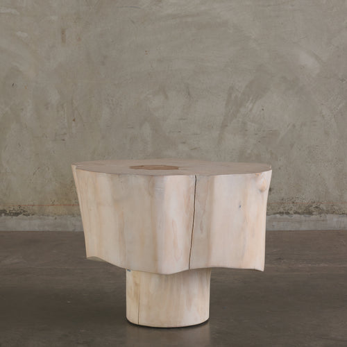 BLEACHED GINGKO SIDE TABLE SIDE BY IAN LOVE